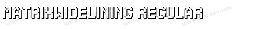 MatrixWideLining Regular字体转换